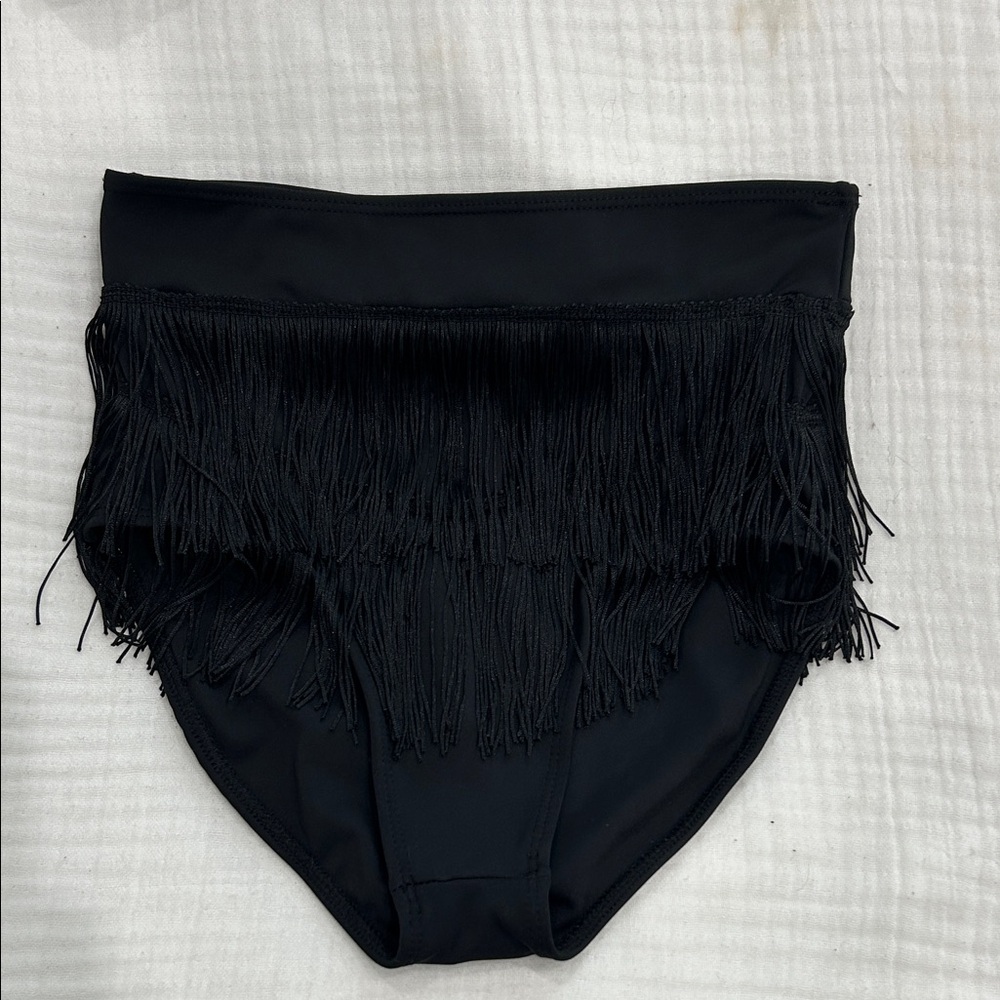 Stylish Black Fringe Ballroom bottoms